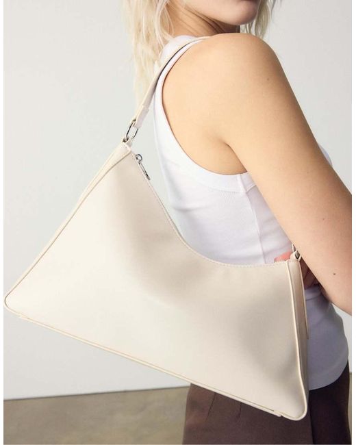 Stradivarius Natural Irregular Shoulder Bag