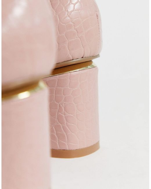 asos design stardust pointed mid heels