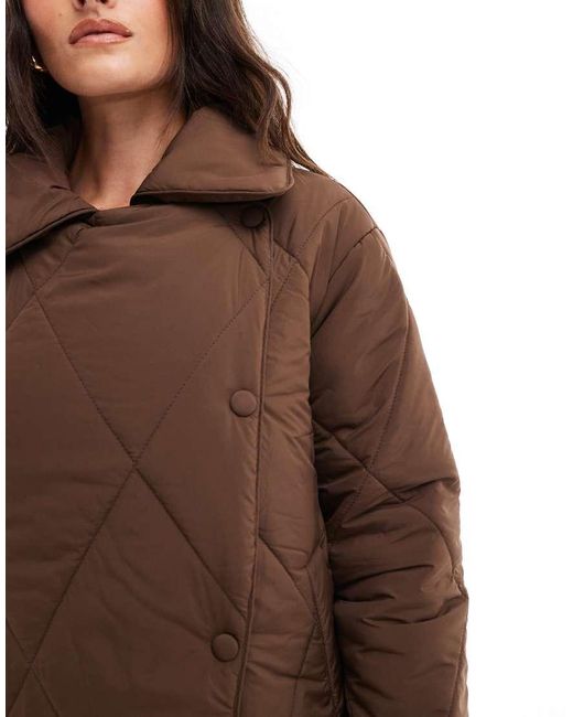 Giacca Trapuntata di Threadbare in Brown