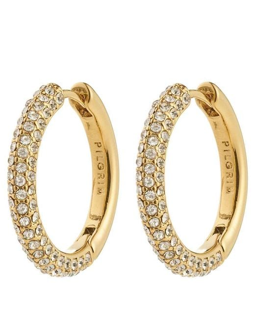 Pilgrim Metallic Tatum Large Hoops