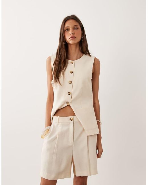 Mango Natural Napoli Bermuda Short Co-ord