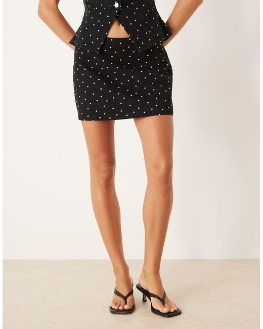 ASOS Black Clean Denim Micro Skirt