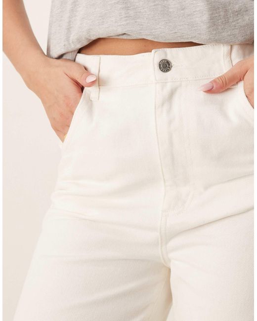 Pantalon slim fuselé en sergé - cassé ASOS en coloris Natural