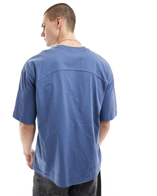 T-shirt oversize di Bershka in Blue da Uomo