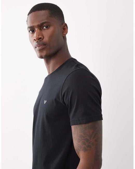 Emporio Armani Blue Bodywear 2 Pack Logo T-shirts for men
