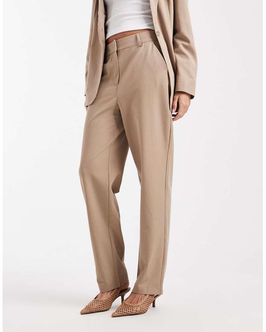 Vero Moda Natural Straight Leg Tailored Trouser Co-Ord