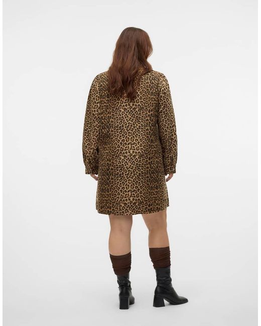 Vero Moda Brown Denim Dress