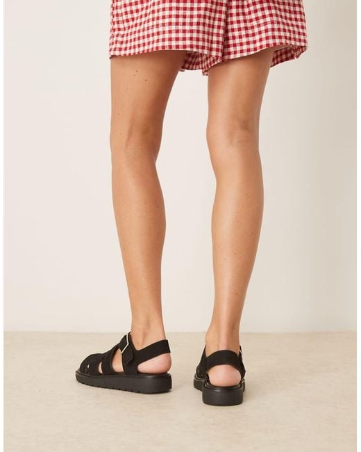 Calvin Klein Black Gladiator Style Sandals