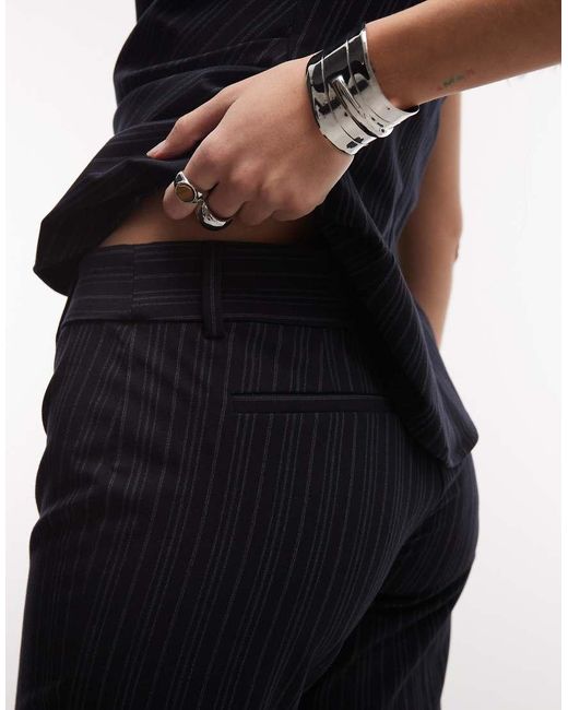 Weekday Blue Co-Ord Cropped Tailored Trousers