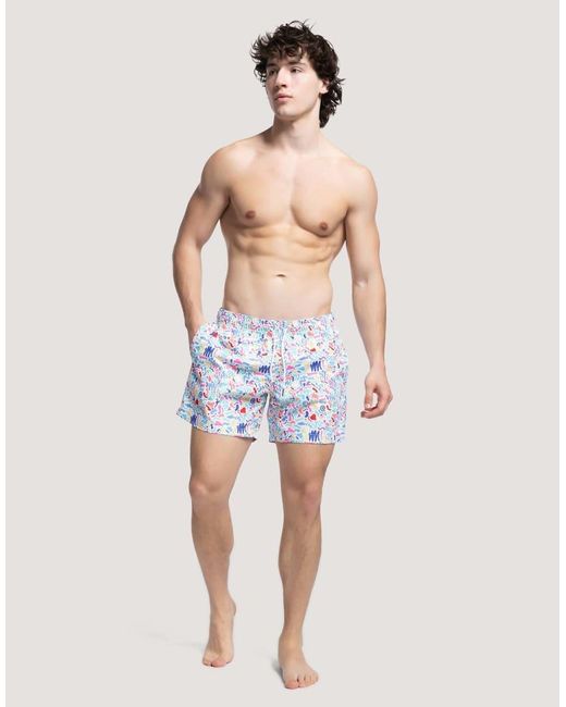 Apreslife Blue Under The Sea Swim Shorts for men