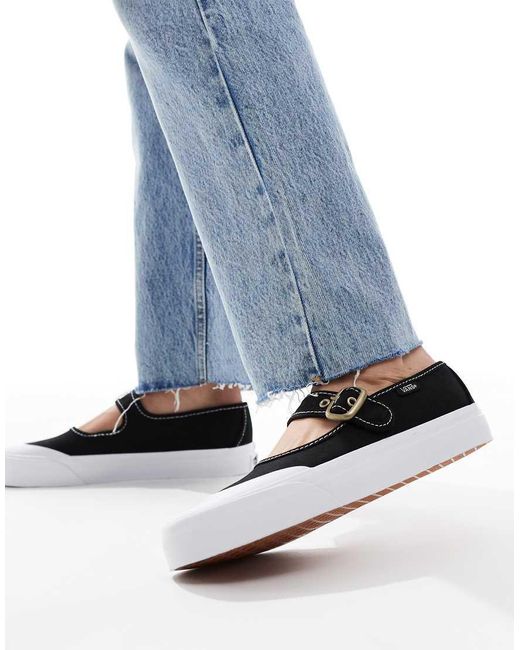 Scarpe Mary Jane Nere E Bianche di Vans in Blue