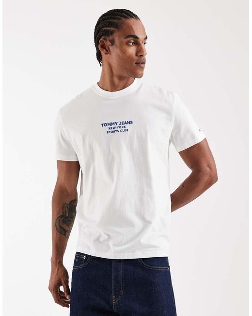 Tommy Hilfiger White Sports Club T-shirt for men