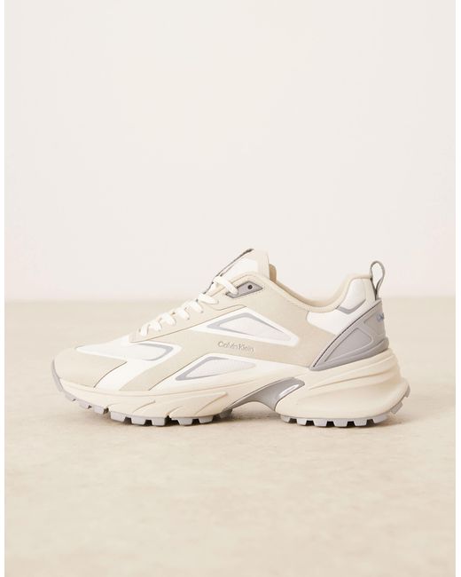 Calvin Klein – wander-sneaker in Natural für Herren