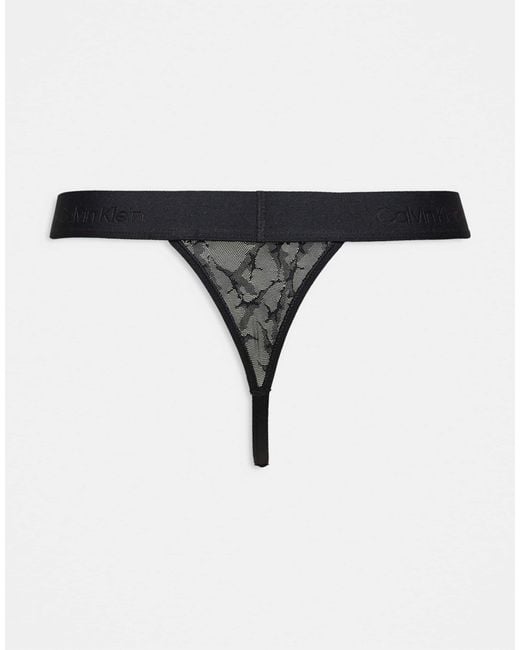 Sculpt - string Calvin Klein pour homme en coloris Black