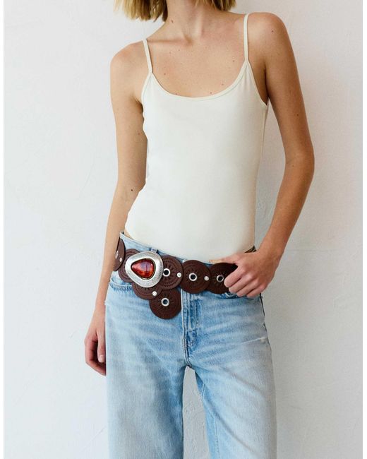 Pull&Bear Brown – gürtel