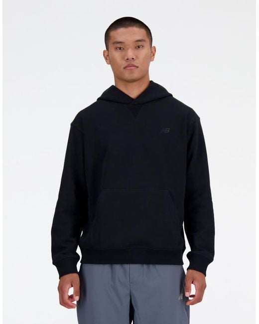 New Balance Blue Athletics French Terry Hoodie for men