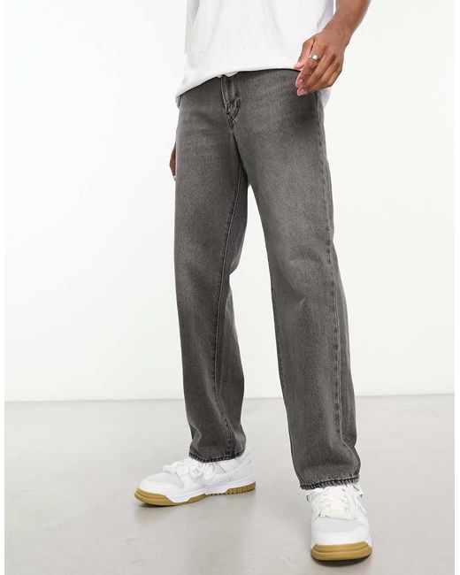 Levi's Black 568 Loose Jeans for men