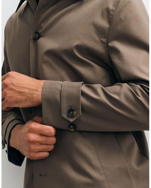 Mango Brown Trench Coat for men