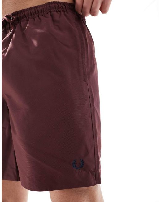 Fred Perry Zwemshort in het Purple voor heren