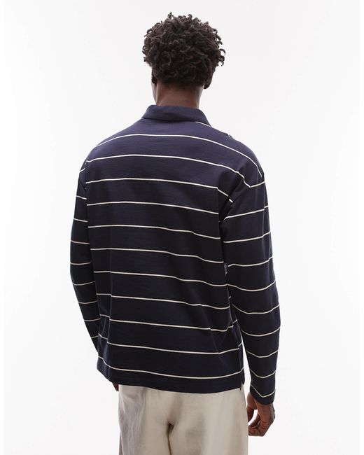 Dickies – summerdale – rugby-hemd aus schwerem stoff in Blue für Herren