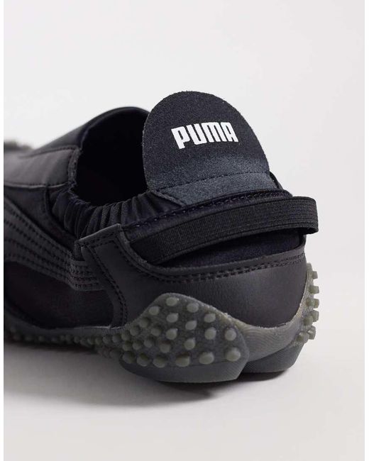 PUMA Black Mostro Move Satin Trainers