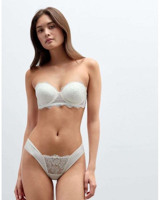 Intimissimi White From The Boudoir Anna Bandeau Bra
