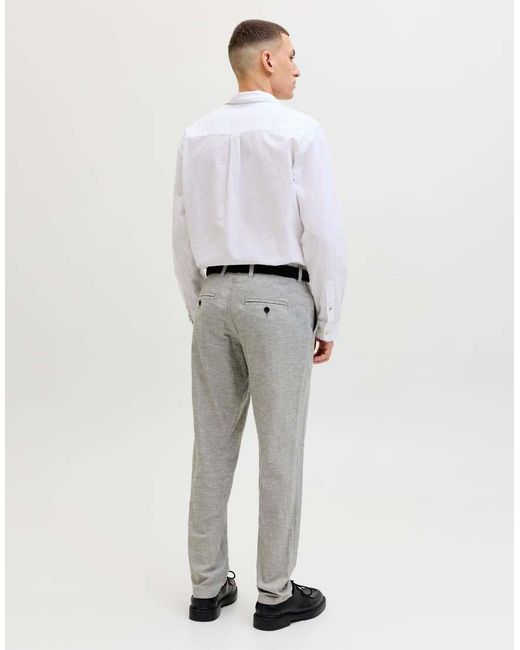 Jack & Jones White Chino Trousers for men