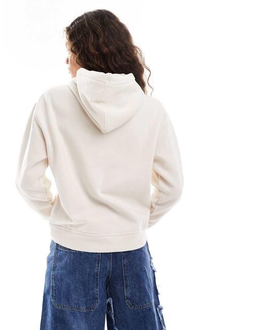 Dickies White Hoodie With Tonal Logo