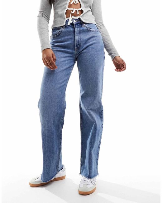 Abercrombie & Fitch Blue Curve Love 90s Relaxed Fit Jean