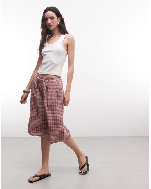 Collusion Pink Baggy Longline Jort