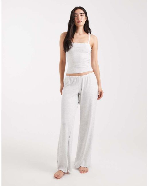 Cotton On White Sleep Waffle Square Neck Cami Top