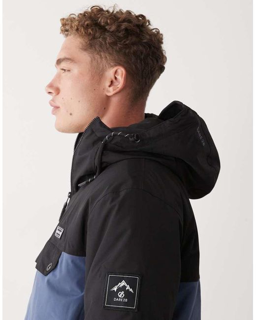 Dare 2b Blue Freeride Overhead Waterproof Jacket for men
