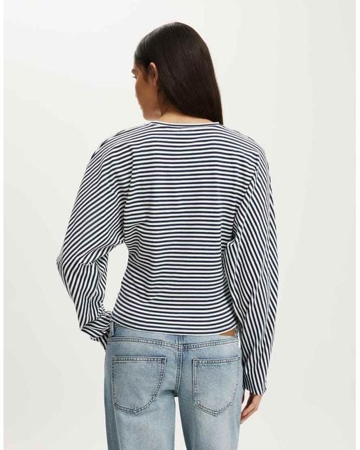 Cotton On Blue Blair Batwing Long Sleeve