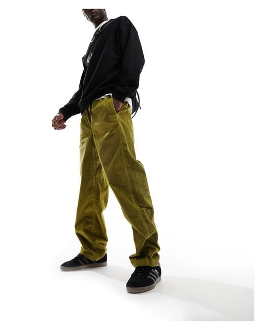 LEVIS SKATEBOARDING Green Levi's Skate Cord Quick Release Trousers for men