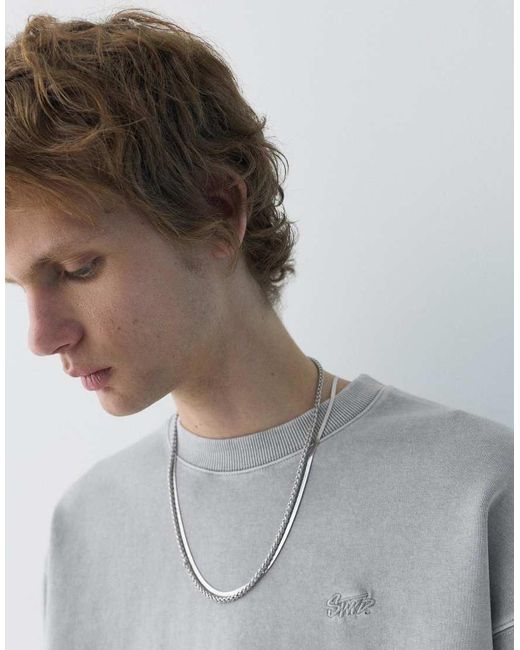 Stwd di Pull&Bear in Gray da Uomo