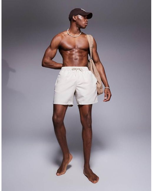 ASOS Gray Swim Shorts for men