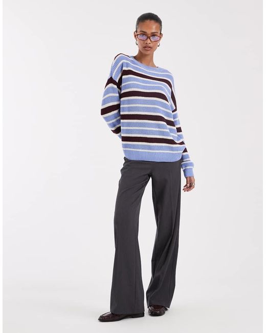 Noisy May Blue Crew Neck Knit Jumper