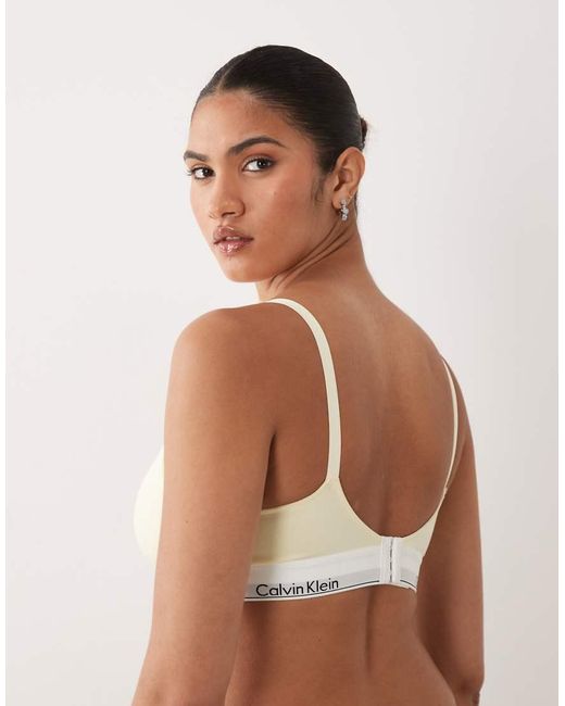 Calvin Klein White Icon Cotton Modal Lightly Lined Maternity Bra