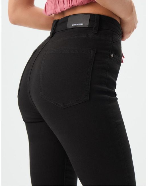 Stradivarius Red Tall Super High-Waist Jeans
