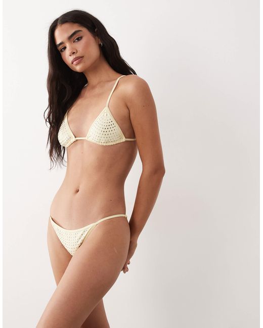 Bikini orné Mango en coloris Brown
