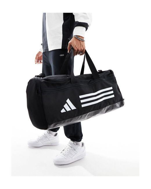 Adidas Originals Black Adidas Training Essentials Duffle Bag for men