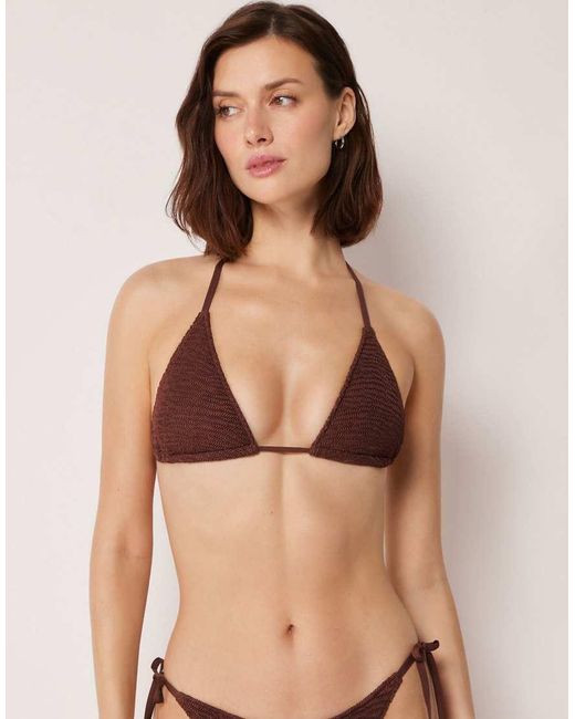 Calzedonia Natural Crinkle Waves Bikini Top