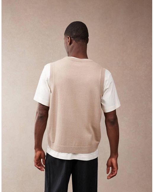 Maglione Senza Maniche Comodo Leggero Color Pietra di ASOS in Pink da Uomo