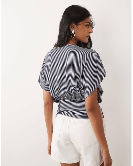 ASOS Gray Way Button Top
