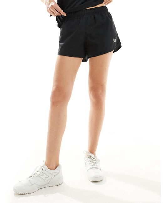 Performance - short 3 pouces New Balance en coloris Black