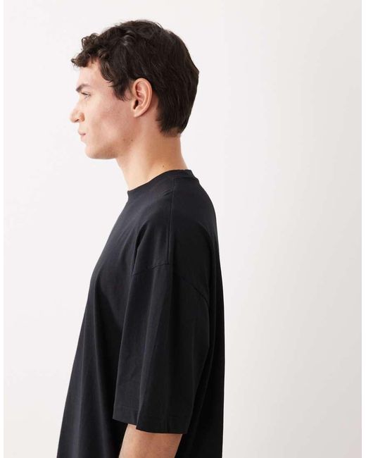 Pack De 2 Camisetas Negras Extragrandes Básicas De ASOS de hombre de color Black