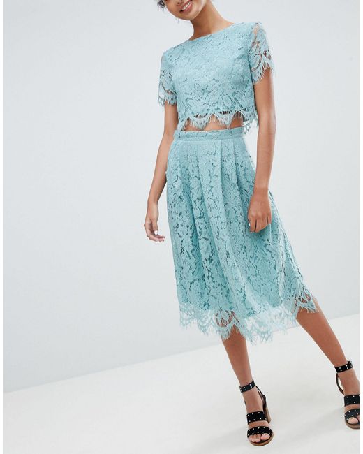 new look green midi skirt