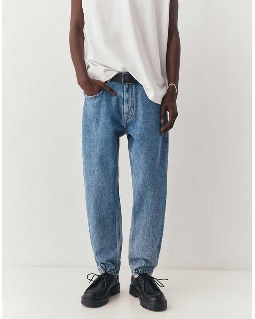 Pull&Bear Blue Standard Jeans for men