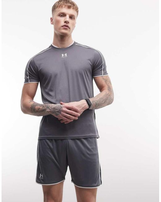 Under Armour Gray Challenger Training Shorts for men