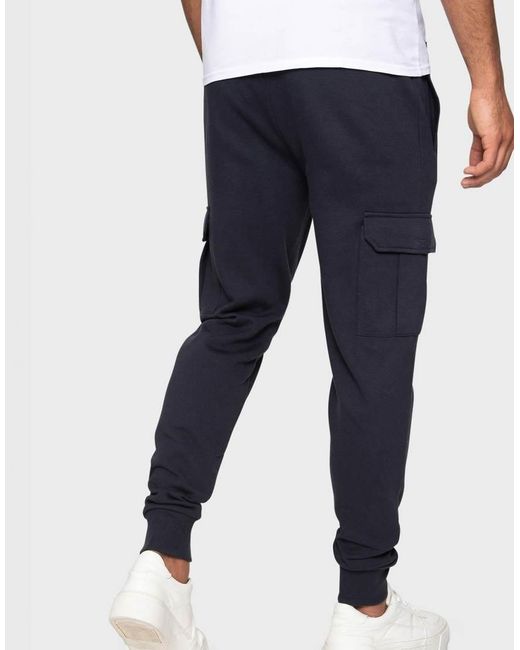 Threadbare Blue Cargo Style Joggers for men